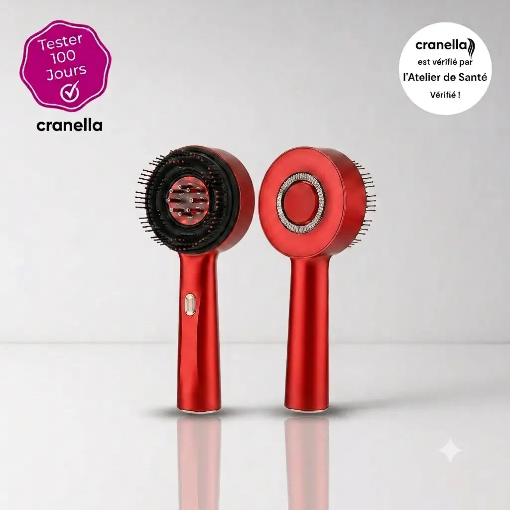 Cranella Pro — Brosse Massante Électrique Capillaire Anti-Chute Cranelle