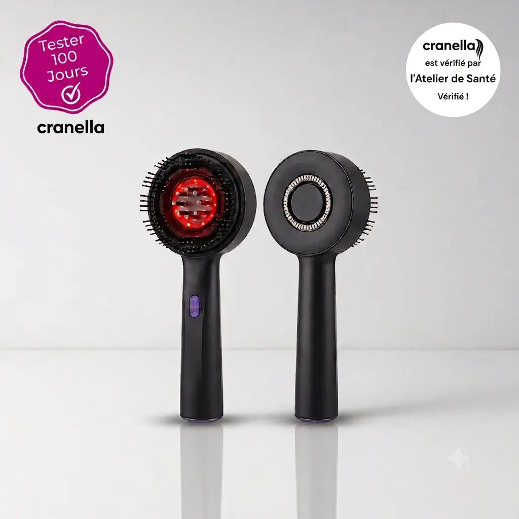 Cranella Pro — Brosse Massante Électrique Capillaire Anti-Chute Cranelle